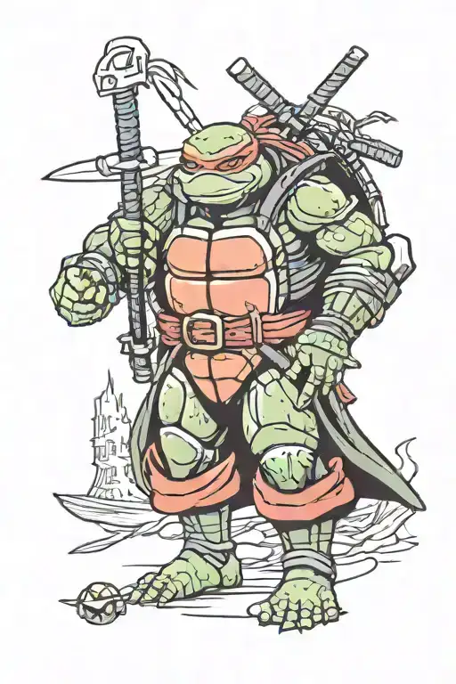 tmnt last ronin  tattoo design idea