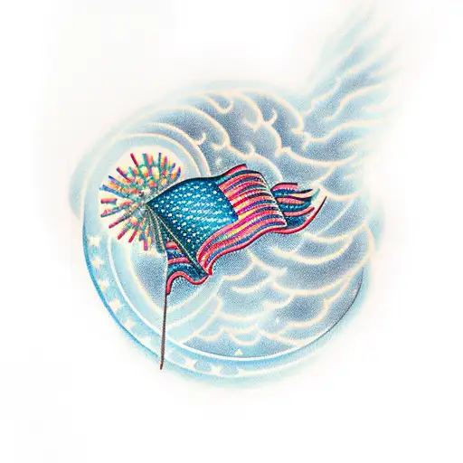 Fireworks tattoo design idea