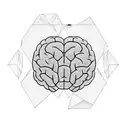 brain trapped in cubes tattoo design idea