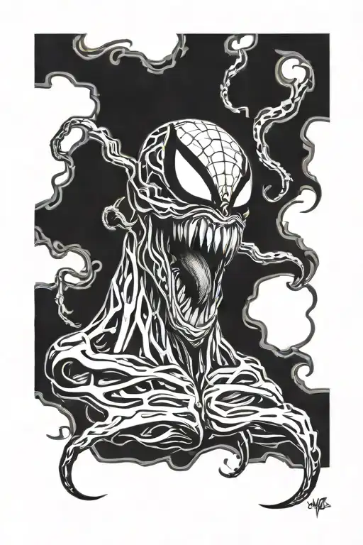 venom dr tattoo design idea