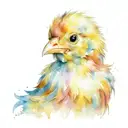 baby chicken  tattoo design idea