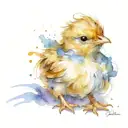 baby chicken  tattoo design idea