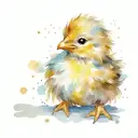 baby chicken  tattoo design idea