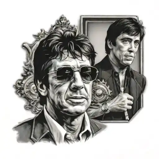 tony montana tattoo design idea