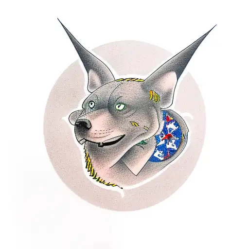 memorial tattoo for my father who worked as a telephone technican with Newfoundland Telephone. He loved to watch Jeopard tattoo design idea