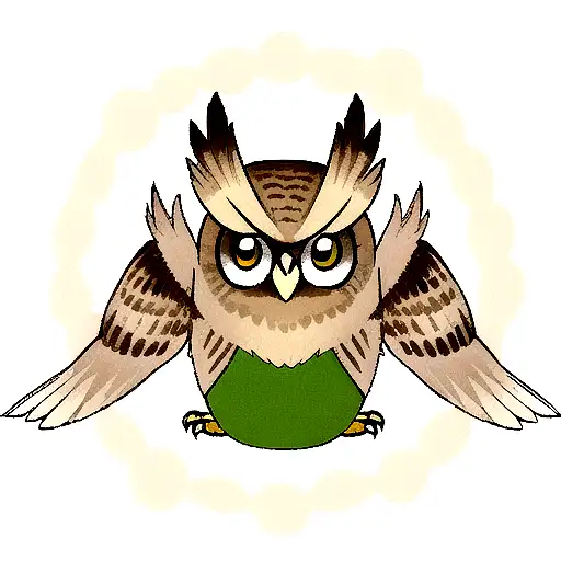 Owl tattoo design idea