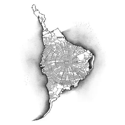 Punjab map with peddy and rice tattoo design idea