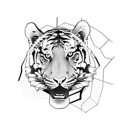 Tiger tattoo design idea