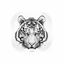 Tiger tattoo design idea