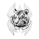 Tiger tattoo design idea