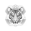 Tiger tattoo design idea