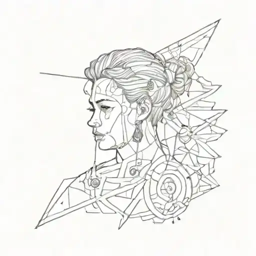 fine line, minimalism, modern, freedom & cinema tattoo design idea