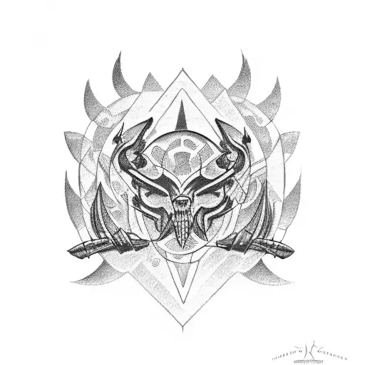 car company logo tattoo design idea