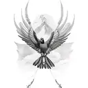 andean condor tattoo design idea