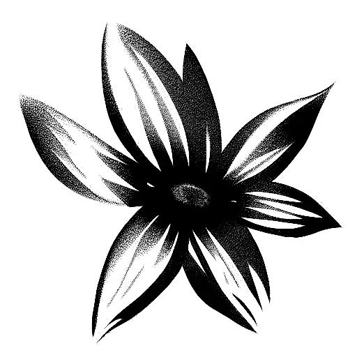 wild flowers with grass  tattoo design idea