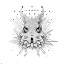 canary island tattoo design idea