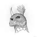 canary island tattoo design idea