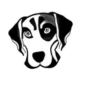 beagle and husky tattoo design idea