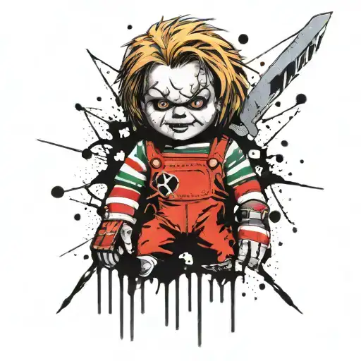 chucky (the killer doll) tattoo design idea