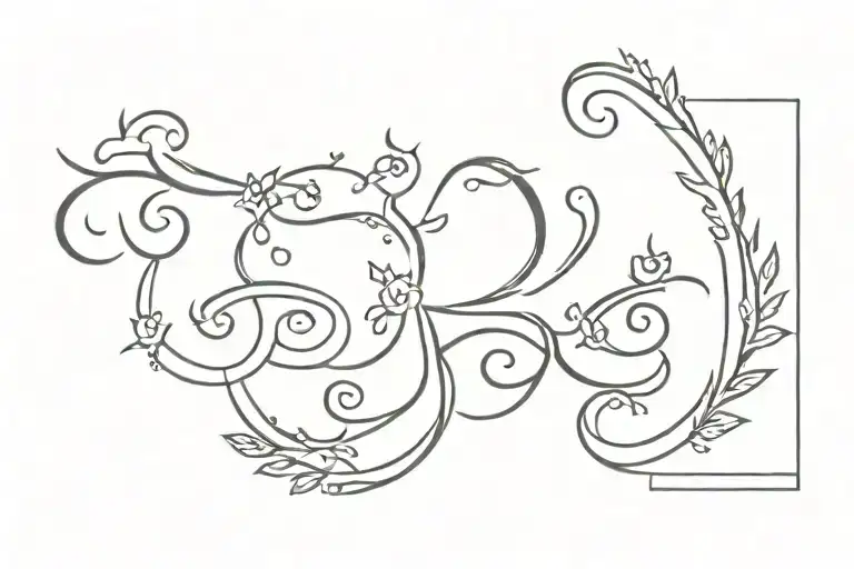 sanskrit shloka with artwork tattoo design idea