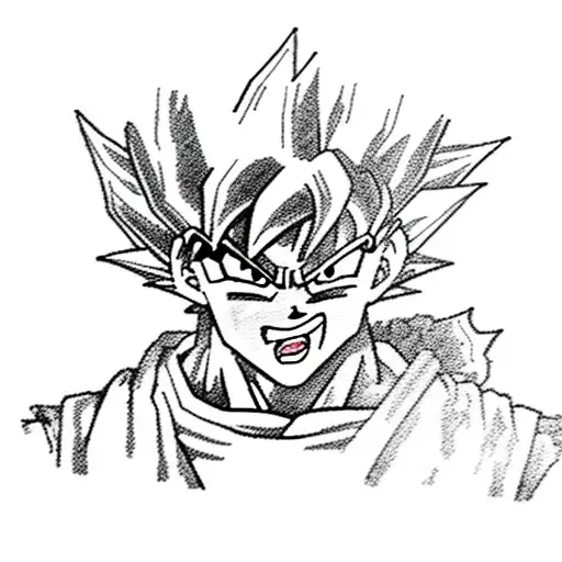 son goku from dragon ball tattoo design idea