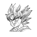 son goku from dragon ball tattoo design idea