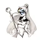 sailor moon senshis tattoo design idea