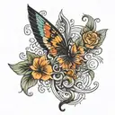 date of birth 1975 1969 tattoo design idea