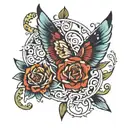 date of birth 1975 1969 tattoo design idea