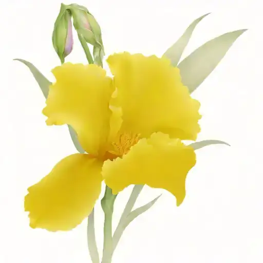 irises and peonies under the plaster tattoo design idea