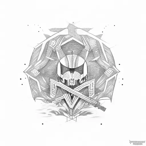 brotherhood of steel tattoo design idea
