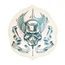 brotherhood of steel tattoo design idea