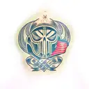 brotherhood of steel tattoo design idea