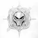 brotherhood of steel tattoo design idea