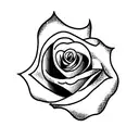 Rose with the phrase La vie en rose  tattoo design idea