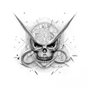 dream Nightmare Reality tattoo design idea