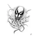 Venom Marvel tattoo design idea