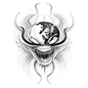 Venom Marvel tattoo design idea