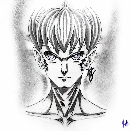 hisoka tattoo design idea