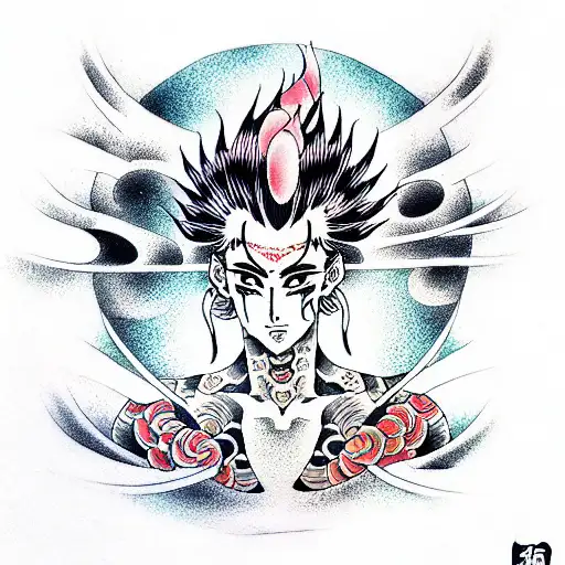 hisoka tattoo design idea