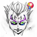 hisoka tattoo design idea