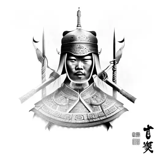 guan kong chinese warrior sleeve tattoo tattoo design idea