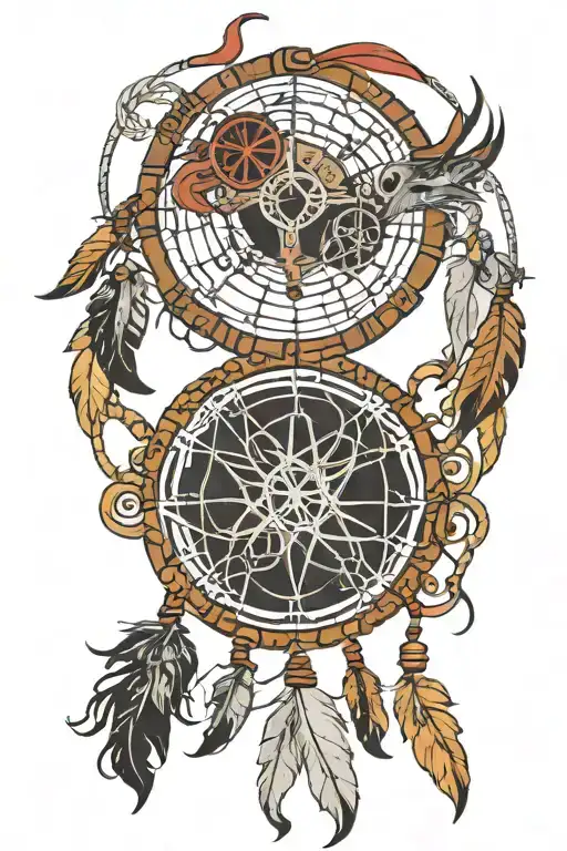 Vikings, Supernatural Anti Possession Symbol, Vampire Diaries, Pirates of the Caribbean, dream catcher  tattoo design idea