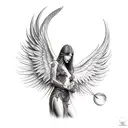 Fallen Angel Lucifer tattoo design idea
