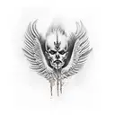 Fallen Angel Lucifer tattoo design idea