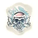 Skull tattoo design idea