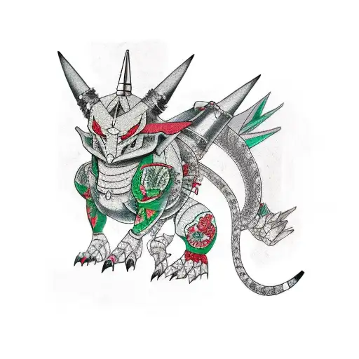 aggron tattoo design idea