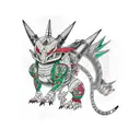 aggron tattoo design idea