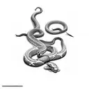 Snake Wrapped Around a Sword tattoo design idea