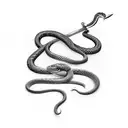 Snake Wrapped Around a Sword tattoo design idea